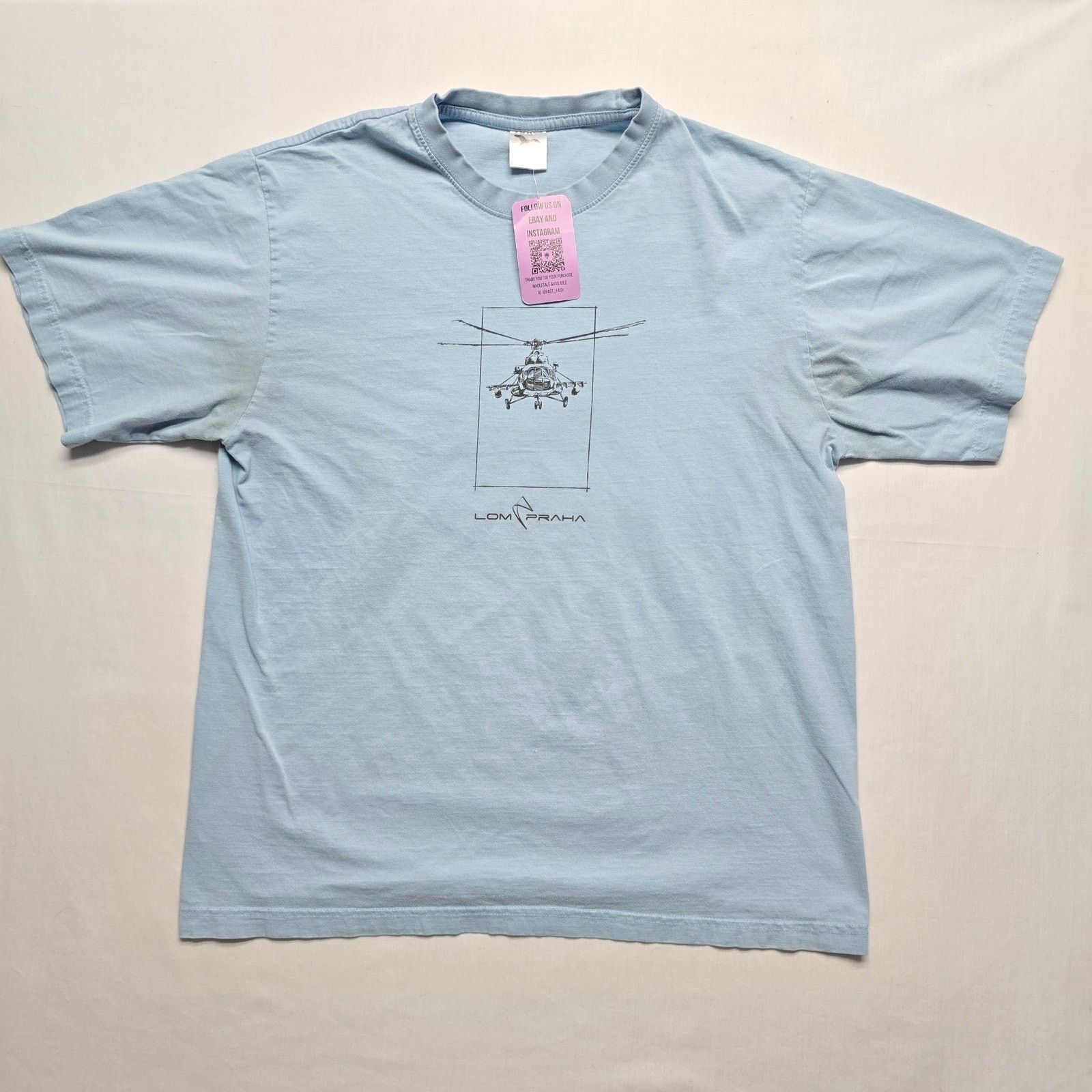 Other Lom Praha Mil Mi-17 Czech Republic Helicopter L Blue Tee Size US L / EU 52-54 / 3 - 1 Thumbnail