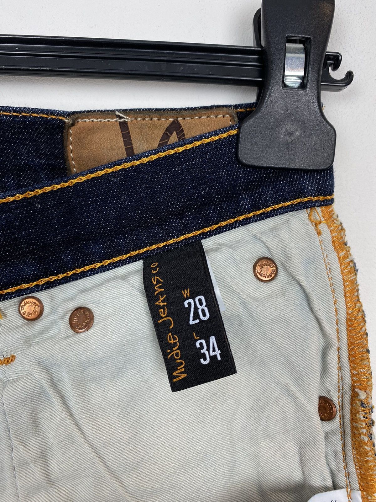 Nudie Jeans Nudie Jeans Organic Cotton Navy Indigo Blue Made in Italy Size US 28 / EU 44 - 8 Thumbnail