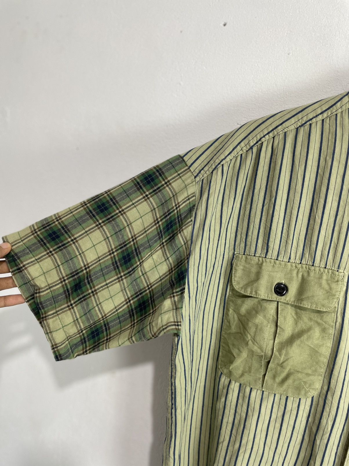 Issey Miyake Undefined Multipocket Shirt two tone Pattern Issey style Size US M / EU 48-50 / 2 - 4 Thumbnail