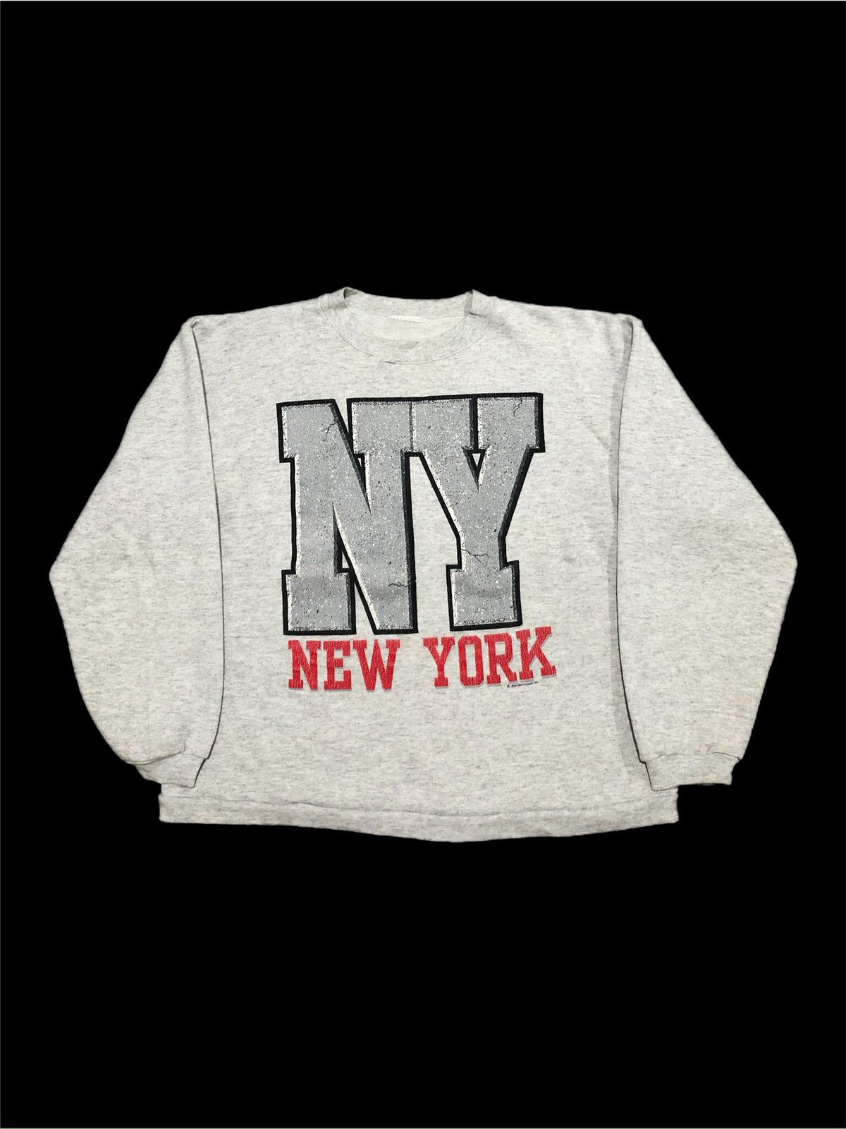 Vintage 90s New York Tourist Sweatshirt Size US L / EU 52-54 / 3 - 1 Thumbnail