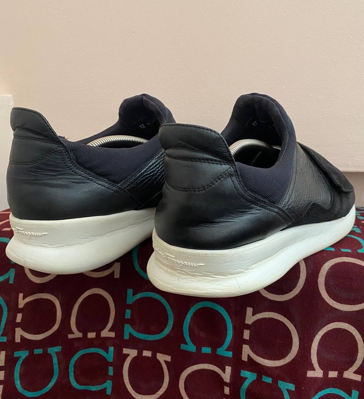 Salvatore Ferragamo 🔥 Salvatore Ferragamo Dion Slip On Sneaker 44 11.5 EE Black Size US 11.5 / EU 44-45 - 6 Thumbnail