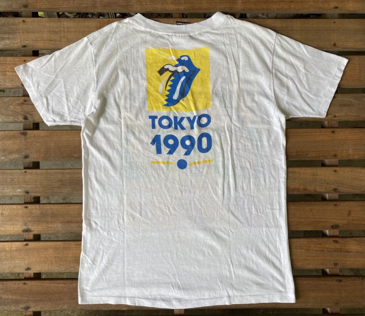 Vintage Vintage 90s Band The Rolling Stones Japan Tour T shirt Size US M / EU 48-50 / 2 - 11 Thumbnail