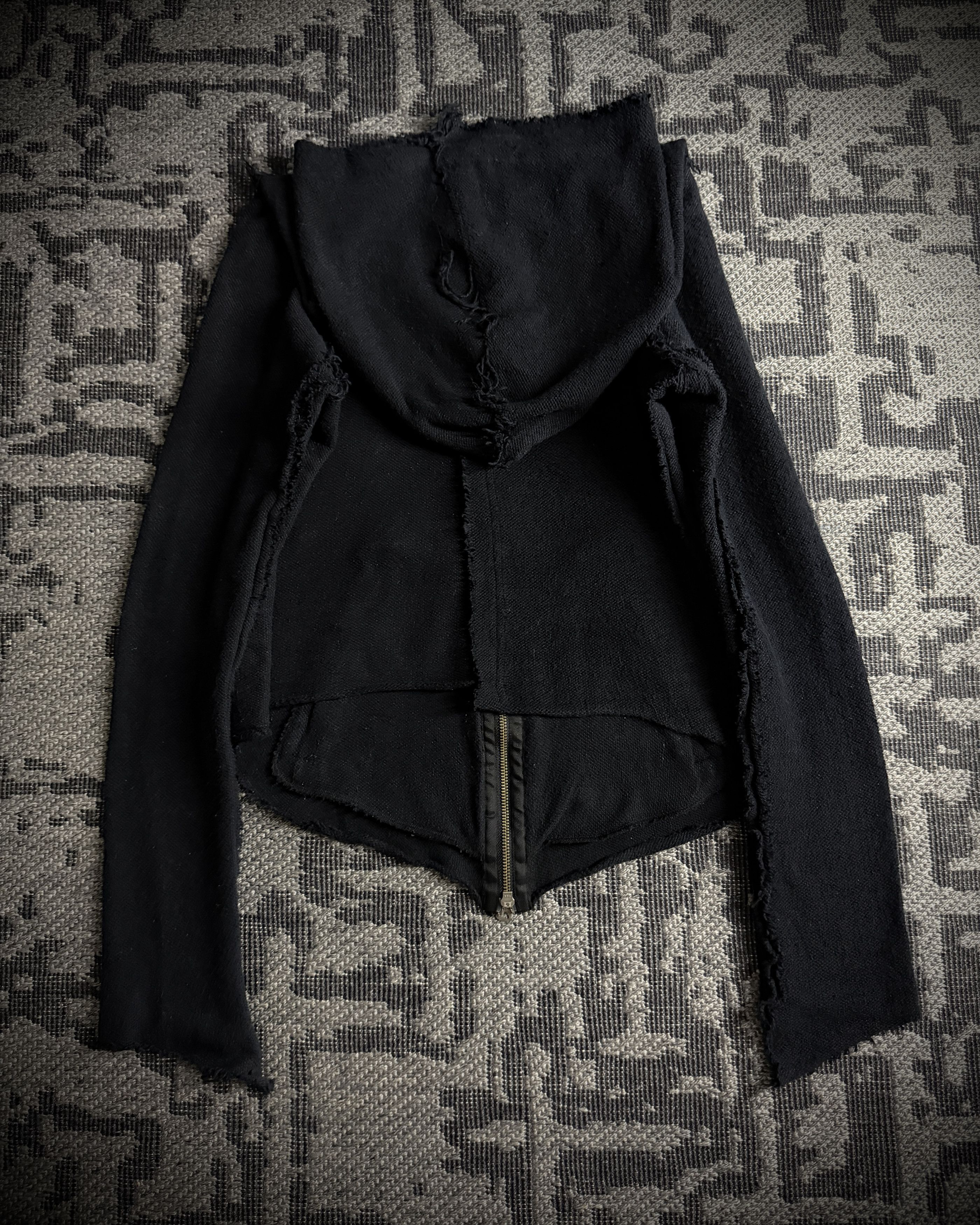 Le Grande Bleu (L.G.B.) LGB Asymmetrical Raw Zip Hoodie Size US S / EU 44-46 / 1 - 11 Thumbnail