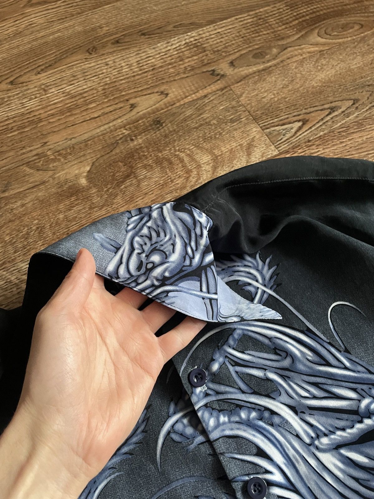 Japanese Brand × Vintage Vintage y2k 90s Dragon Shirt Button Up Japanese Brand Anime Size US XL / EU 56 / 4 - 5 Thumbnail
