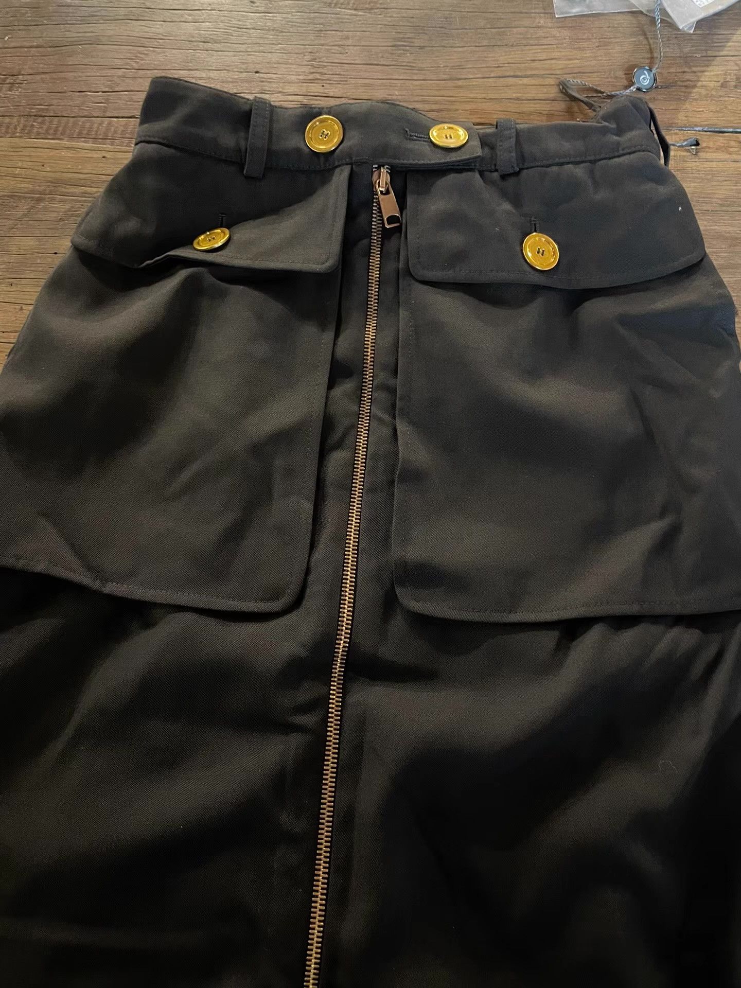 Alexander McQueen Alexander McQueen 16FW Skirt with Gold Buttons Ｑ25 Size 38" / US 16 / IT 52 - 3 Thumbnail