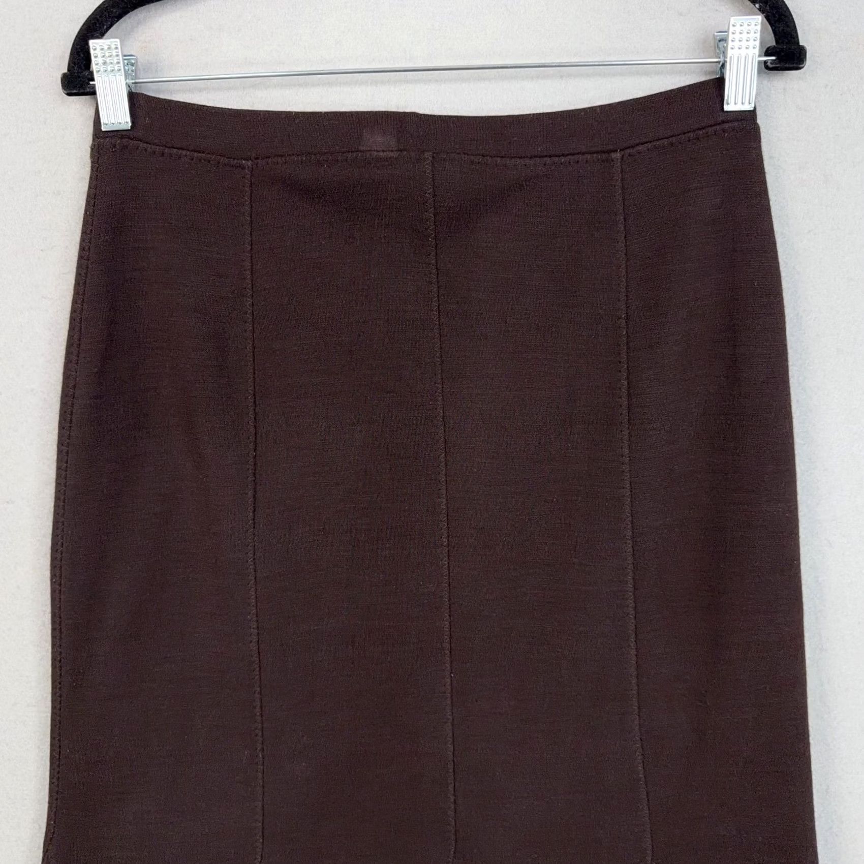 Eileen Fisher Eileen Fisher Skirt Womens Small Brown Knit Trumpet Flare Maxi Minimal USA Size 28" / US 6 / IT 42 - 7 Thumbnail