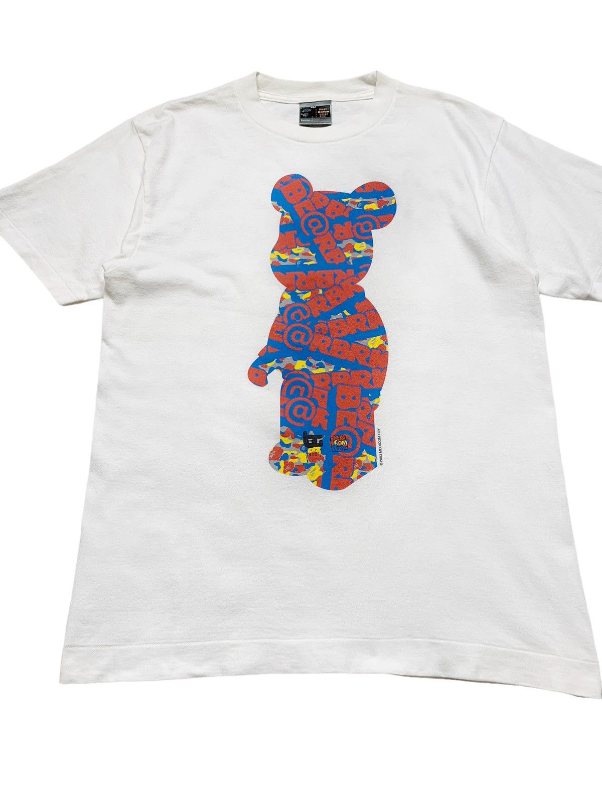 Bape × Medicom Toy Vintage 2003 Bape x Bearbrick Medicom Toy Kubrick T Shirt Size US M / EU 48-50 / 2 - 2 Thumbnail