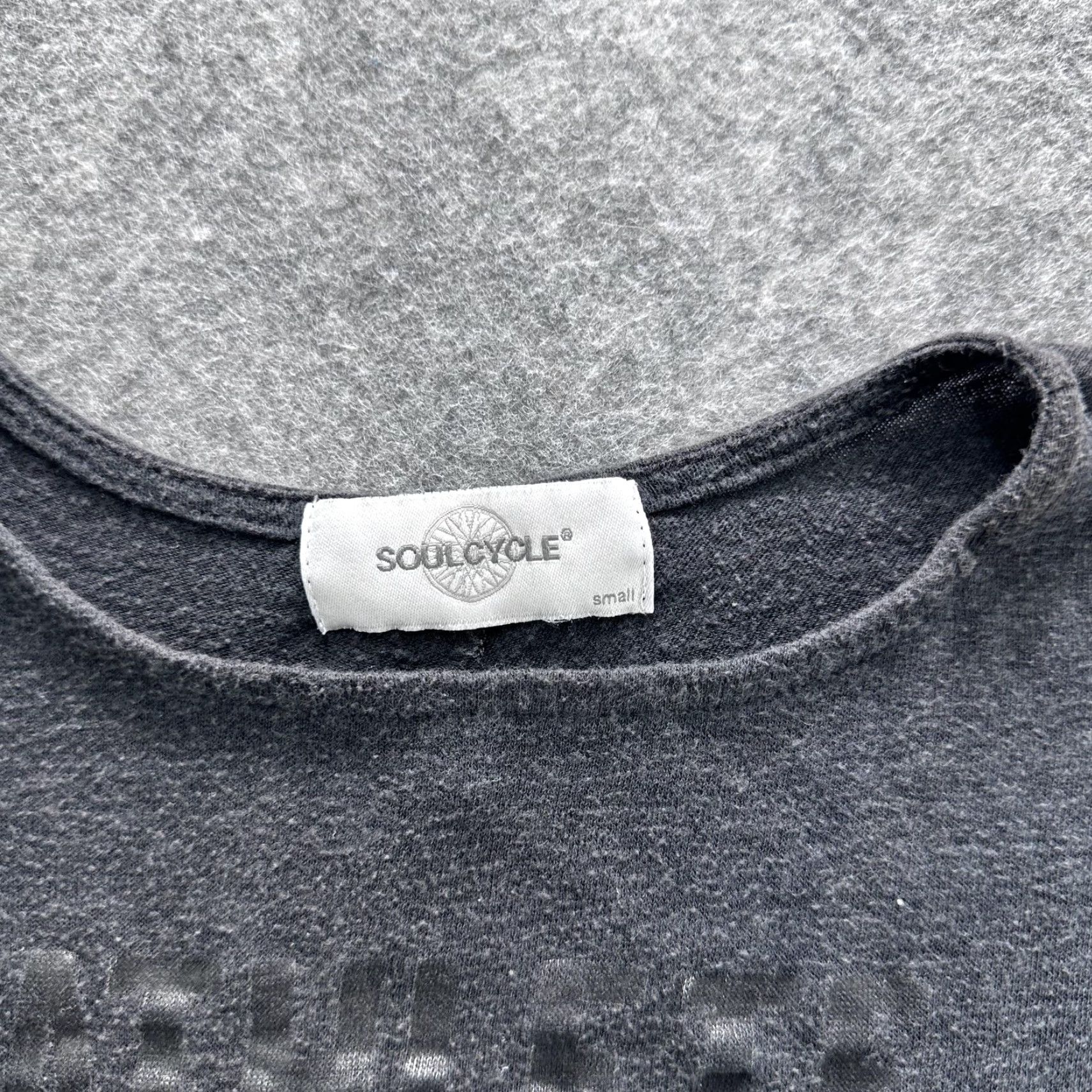 Vintage SoulCycle Tank Top Womens S Gray Twist Open Back Burnout Graphic Workout Size S / US 4 / IT 40 - 4 Thumbnail