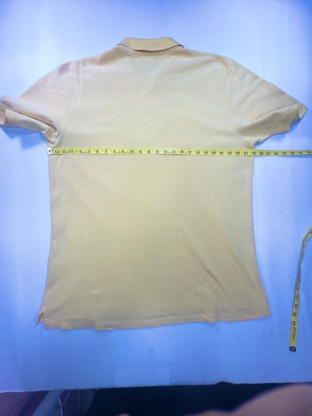 Abercrombie & Fitch Abercrombie Fitch 1/4 Button S/S Polo Shirt Yellow Mens XL Size US XL / EU 56 / 4 - 4 Thumbnail