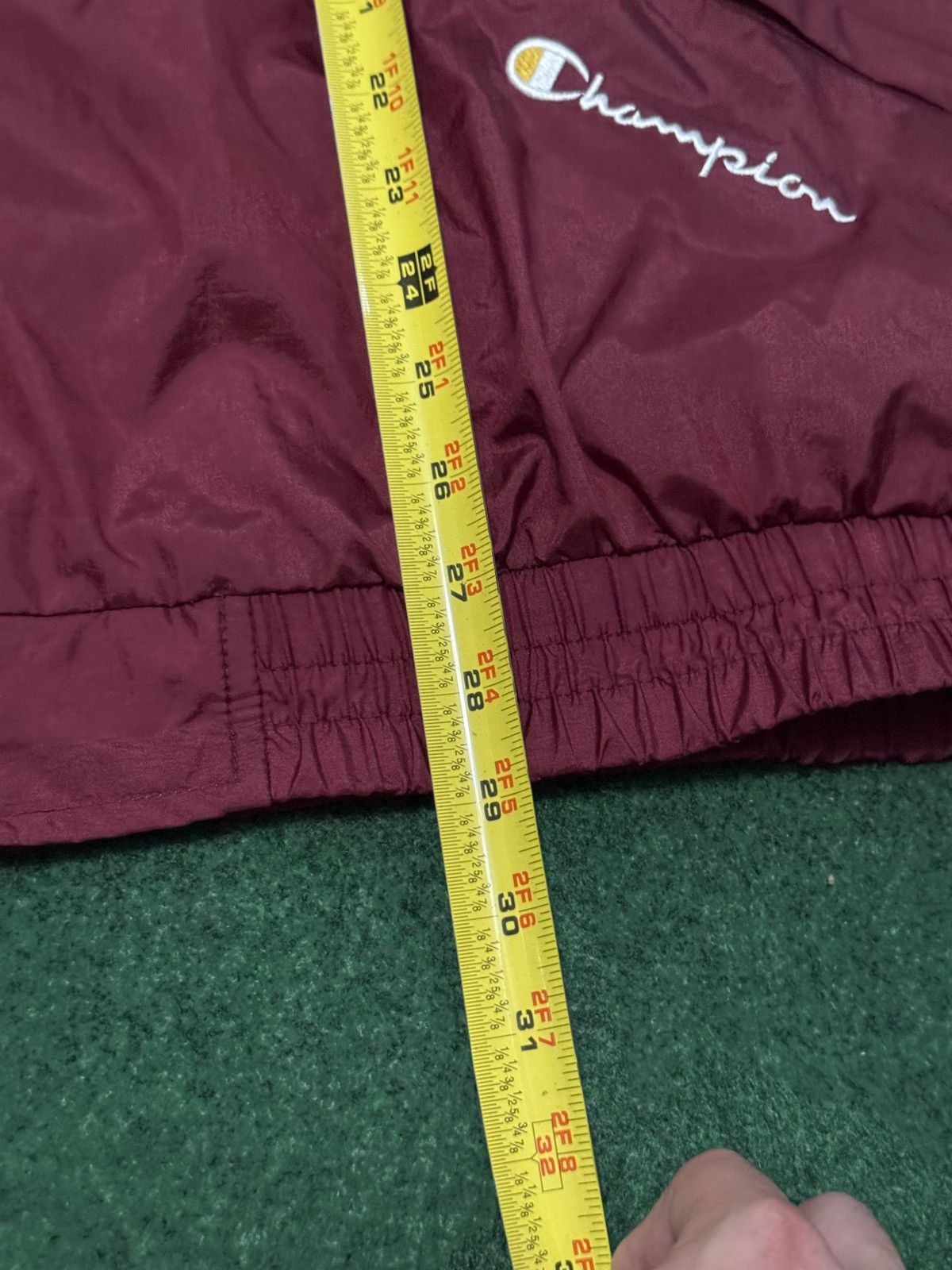 Champion Vtg 90s Champion Maroon Gold Colorblock Windbreaker Jacket Size US XXL / EU 58 / 5 - 7 Thumbnail