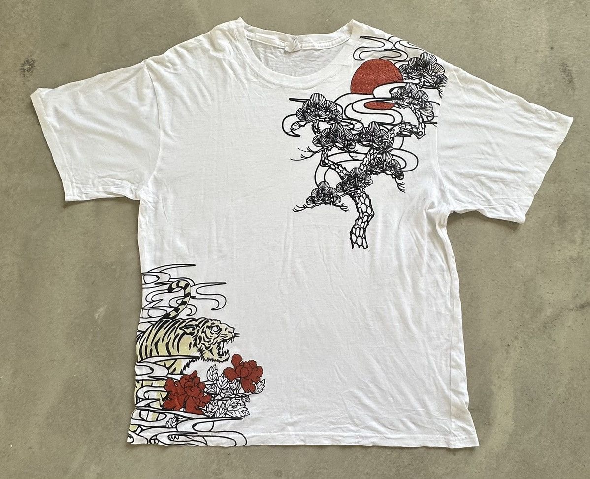 Japanese Brand FREE BEAT TIGER JAPANESE MOTIF TEE Size US L / EU 52-54 / 3 - 1 Thumbnail