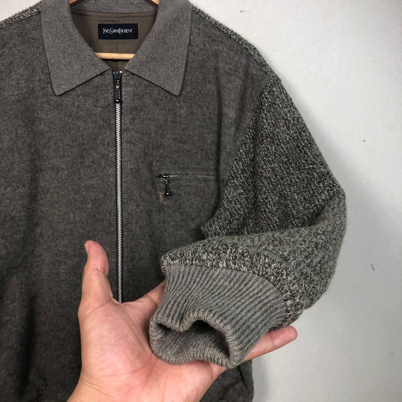 Yves Saint Laurent Yves Saint Laurent Wool Brown Jacket Size US M / EU 48-50 / 2 - 6 Thumbnail