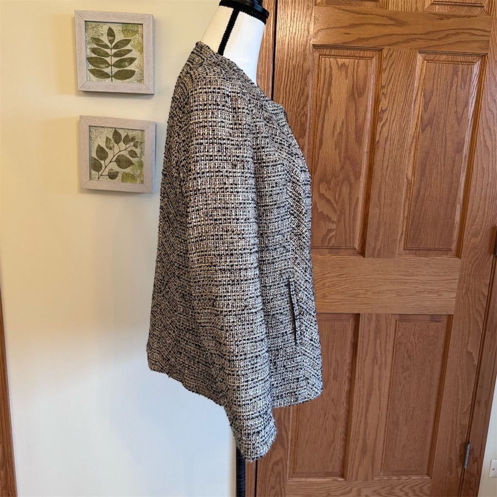 Coldwater Creek Coldwater Creek Women's Tweed Jacket Size 14 Multicolor Ope Size XL / US 12-14 / IT 48-50 - 6 Thumbnail