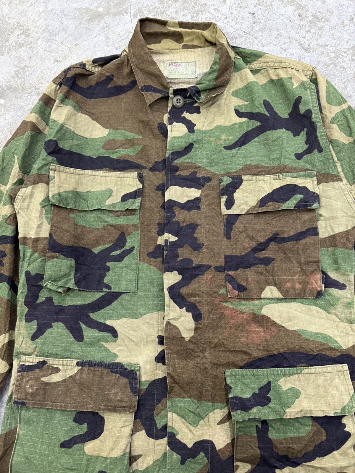 Vintage Vintage Us Army Woodlands Camouflage Jacket Size US S / EU 44-46 / 1 - 3 Thumbnail