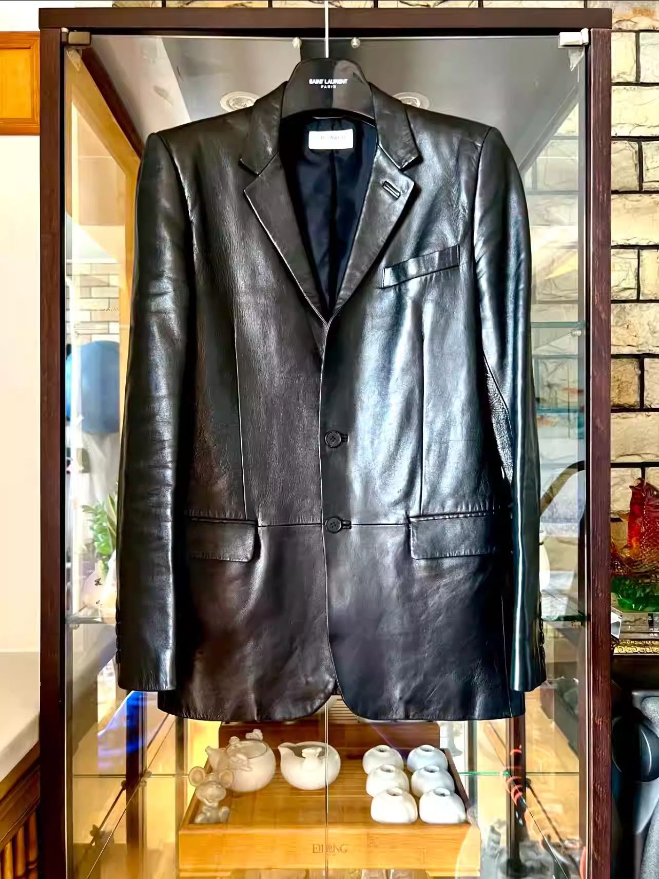 Saint Laurent Paris saint laurent Military Four-Pocket Button Leather Jacket Size US M / EU 48-50 / 2 - 6 Thumbnail
