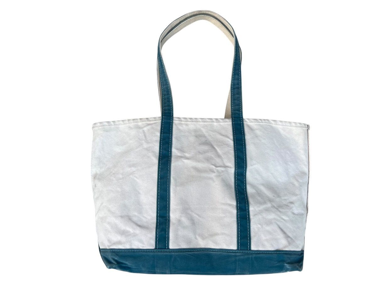 L.L. Bean RARE! 80s L.L. Fade Patina Long Handle Huge Tote Bag Size ONE SIZE - 10 Thumbnail