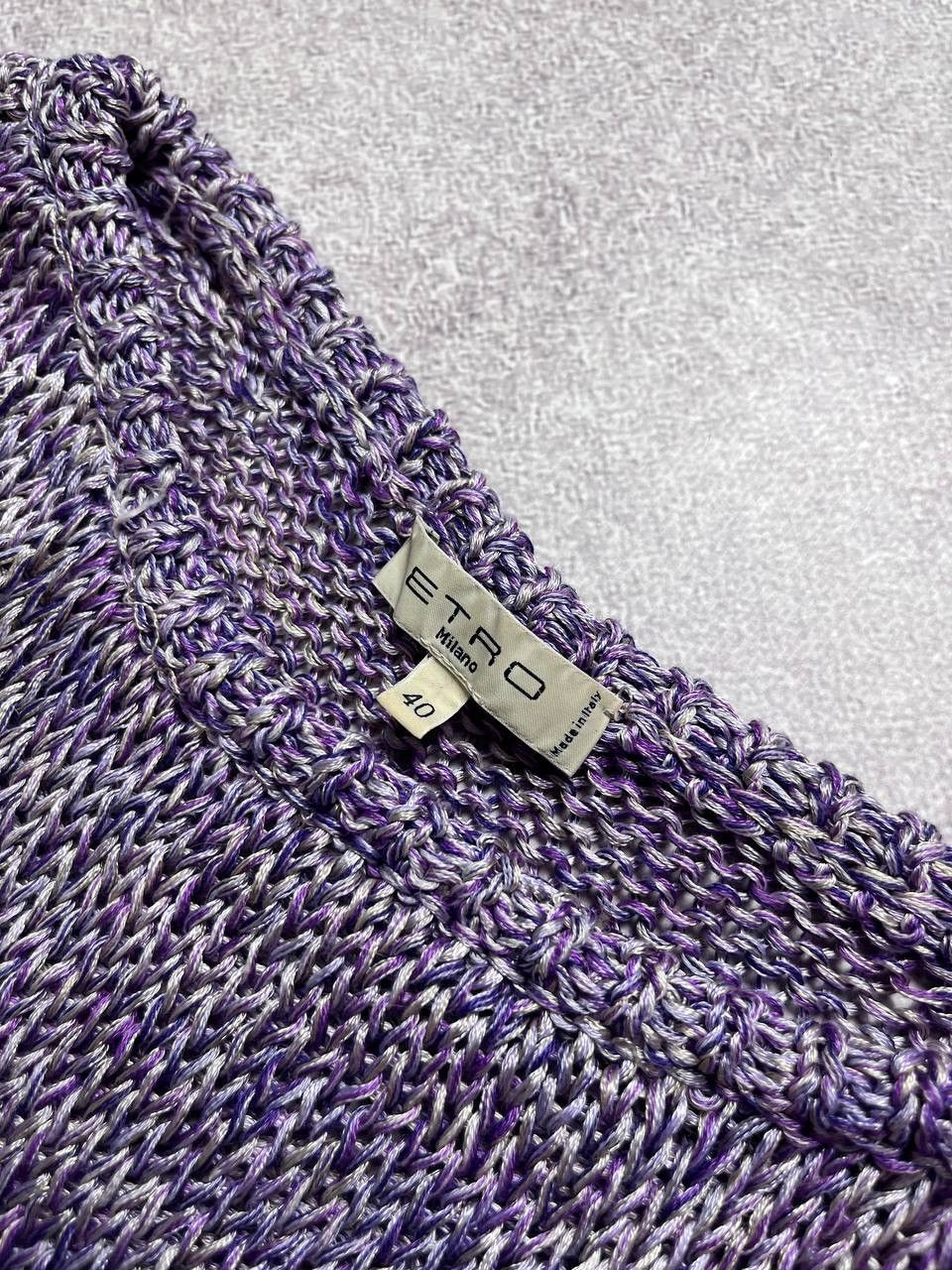 Etro × Vintage Vintage Etro Big Knit T-shirt Sweater 40 Size S / US 4 / IT 40 - 3 Thumbnail