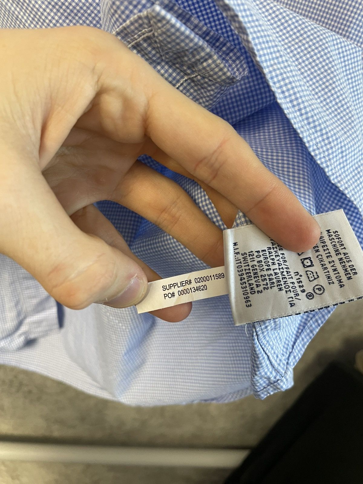Polo Ralph Lauren Polo Ralph Lauren Blue Checkered Long Sleeve Shirt ButtonUp Size US XXL / EU 58 / 5 - 10 Thumbnail