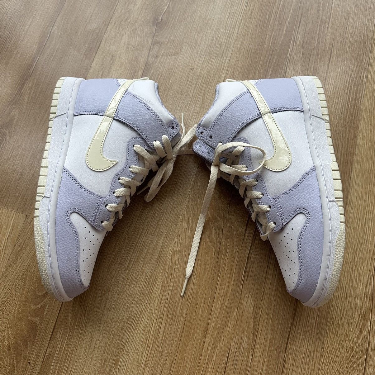 Nike Womens Nike Dunk High Coconut Milk Oxygen Purple Sneakers Size US 8.5 / IT 38.5 - 3 Thumbnail