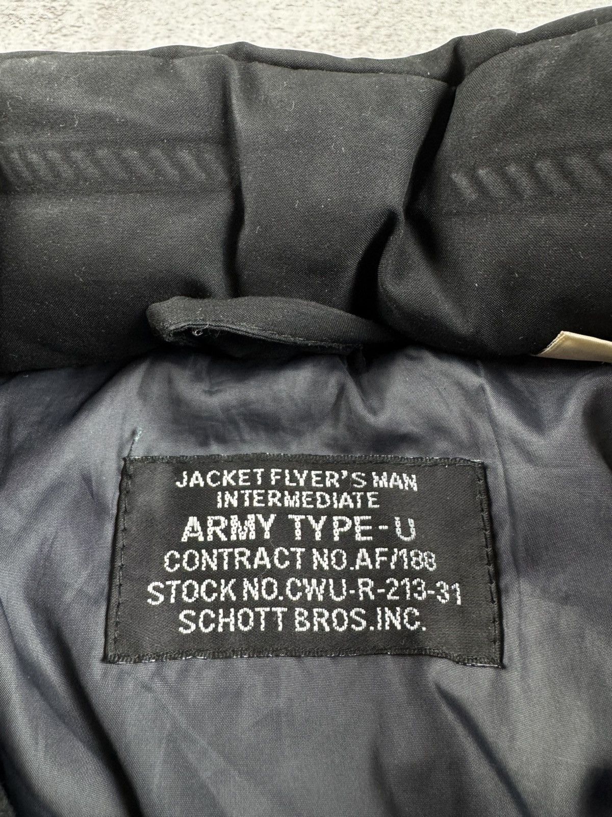 Schott Schott USA Flyers Army Intermediate Type-U Puffer Down Jacket Size US XXL / EU 58 / 5 - 9 Thumbnail