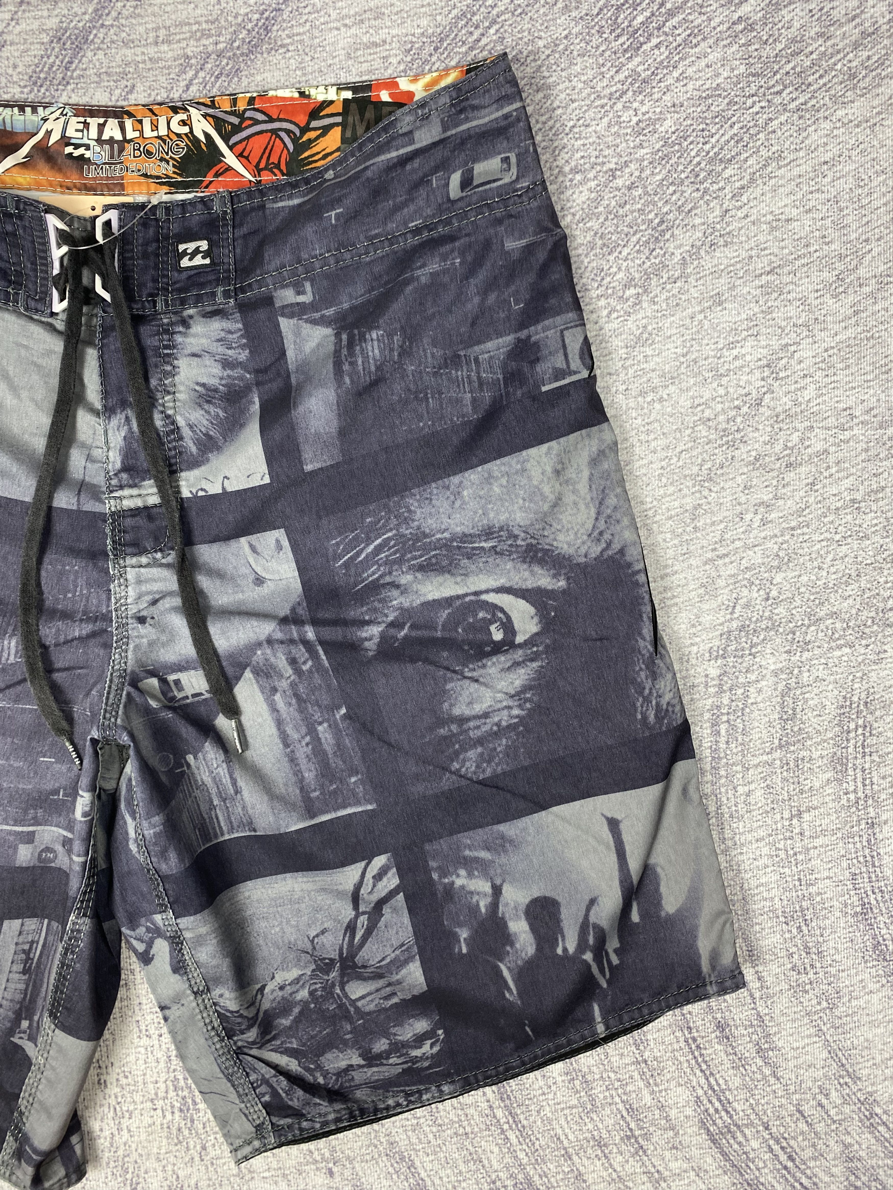 Metallica Vintage Metallica x Billabong Surf Beach Short Pants P0491 Size US 36 / EU 52 - 4 Thumbnail