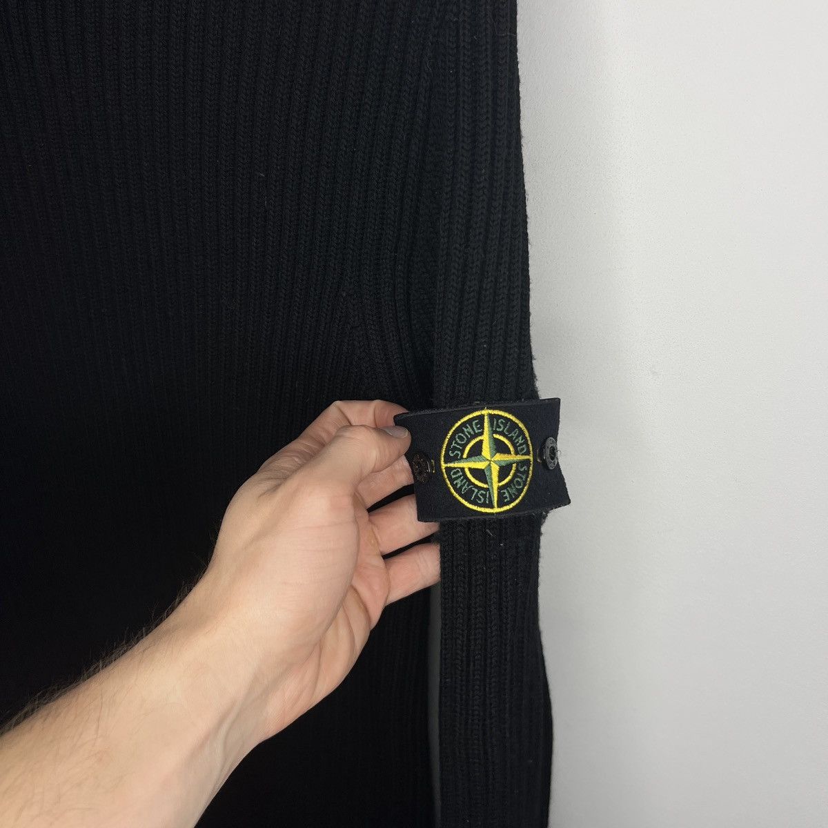 Stone Island Vintage Stone Island Ribbed Wool Turtleneck Patch Sweater Size US M / EU 48-50 / 2 - 7 Thumbnail