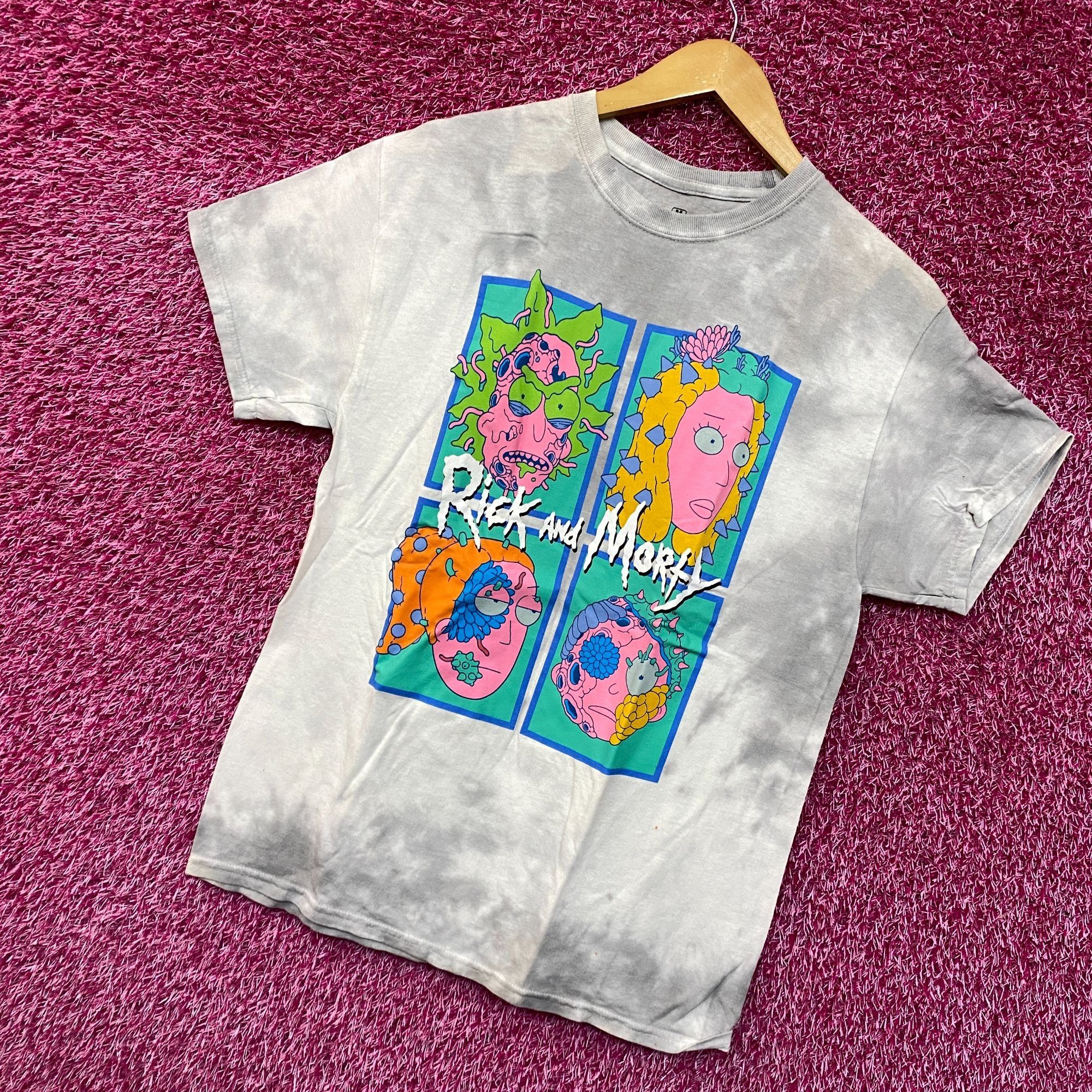 Ripple Junction Rick and Morty Infected tiedye Tshirt size medium Size US M / EU 48-50 / 2 - 3 Thumbnail
