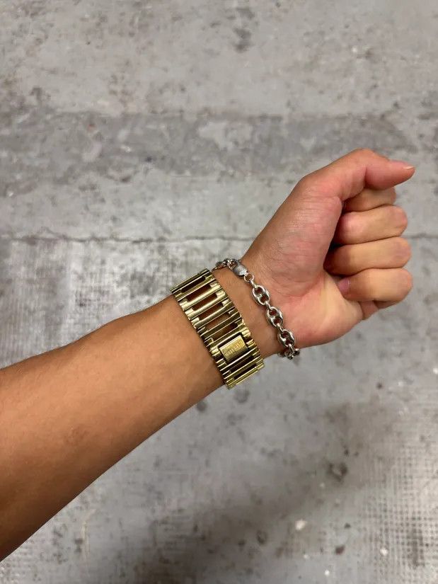 Jean Paul Gaultier × Vintage 2000s Jean Paul Gaultier Golden Rail Watch Size ONE SIZE - 5 Thumbnail