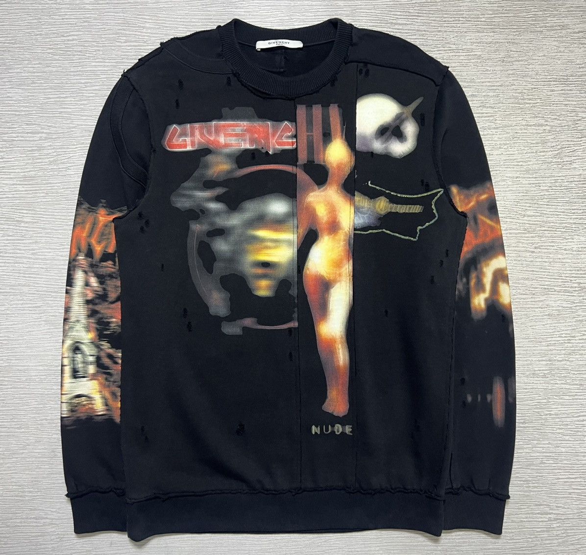 Givenchy Givenchy - Riccardo Tisci - Heavy Metal Logo Sweatshirt Size US S / EU 44-46 / 1 - 2 Thumbnail