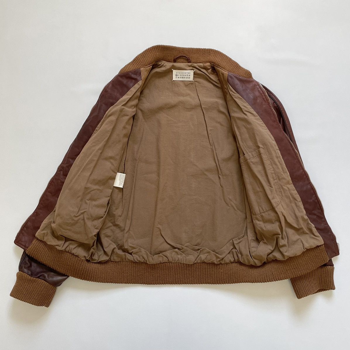 Maison Margiela S/S 04 ‘Five Zip’ Leather Bomber Jacket Size US M / EU 48-50 / 2 - 15 Thumbnail