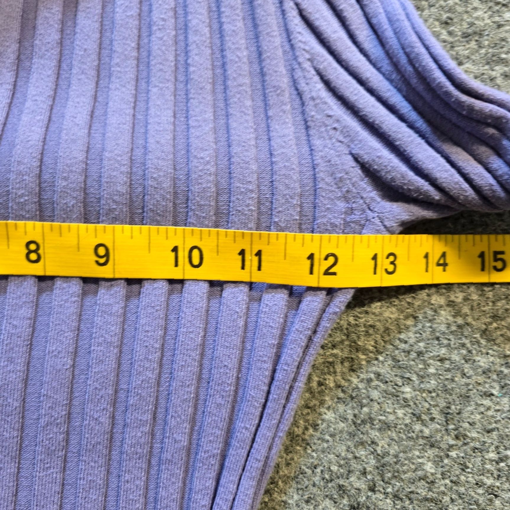 Vintage Sundance Top Womens XS Petite Purple Ribbed Knit Turtleneck Stretch Casual Shirt Size XS / US 0-2 / IT 36-38 - 6 Thumbnail