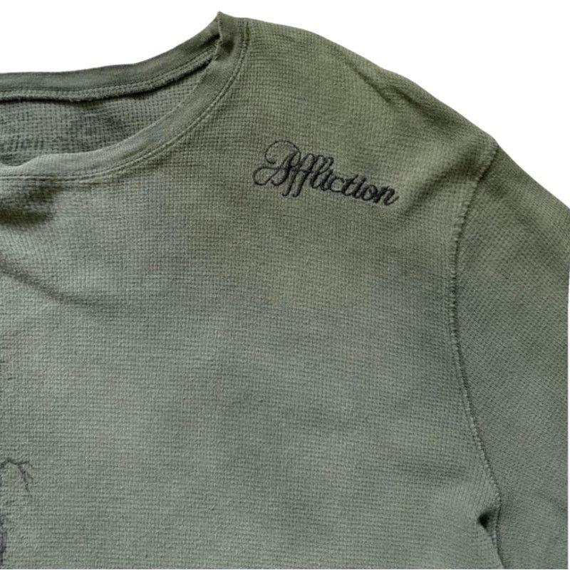 Affliction Affliction Green Long-Sleeve Top | Size 2XL Size US XXL / EU 58 / 5 - 3 Thumbnail