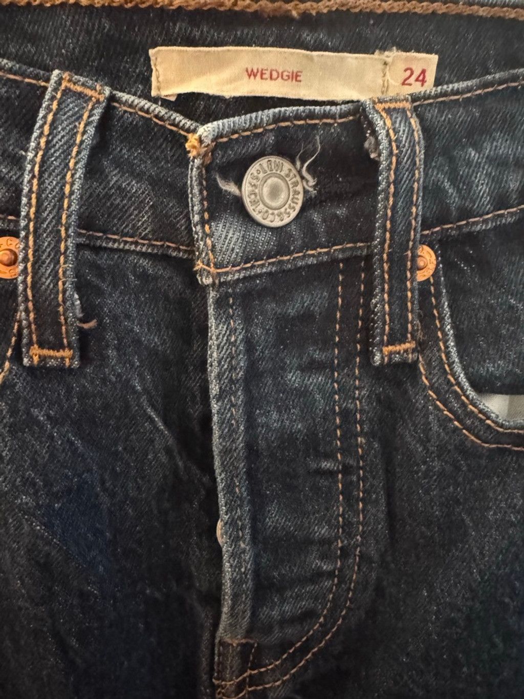 Levi's Levi's Premium Wedgie Straight Jeans XS Size 24" / US 00 / IT 34 - 11 Thumbnail