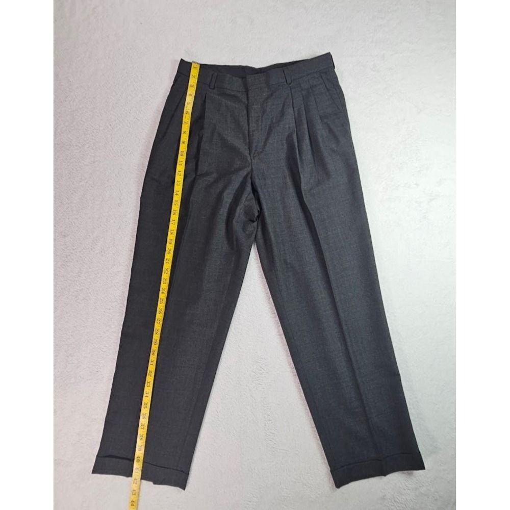 City Streets City Streets Mens Charcoal Grey Double Breasted Pleated Size 46R - 7 Thumbnail