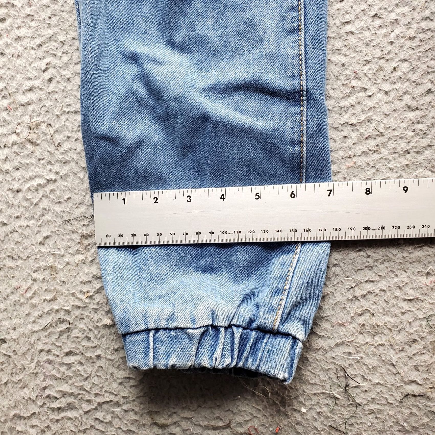 Vintage American Bazi Womens Jeans Blue Distressed High Rise Tapered Leg Boyfriend Size L Size 36" / US 14 / IT 50 - 5 Thumbnail