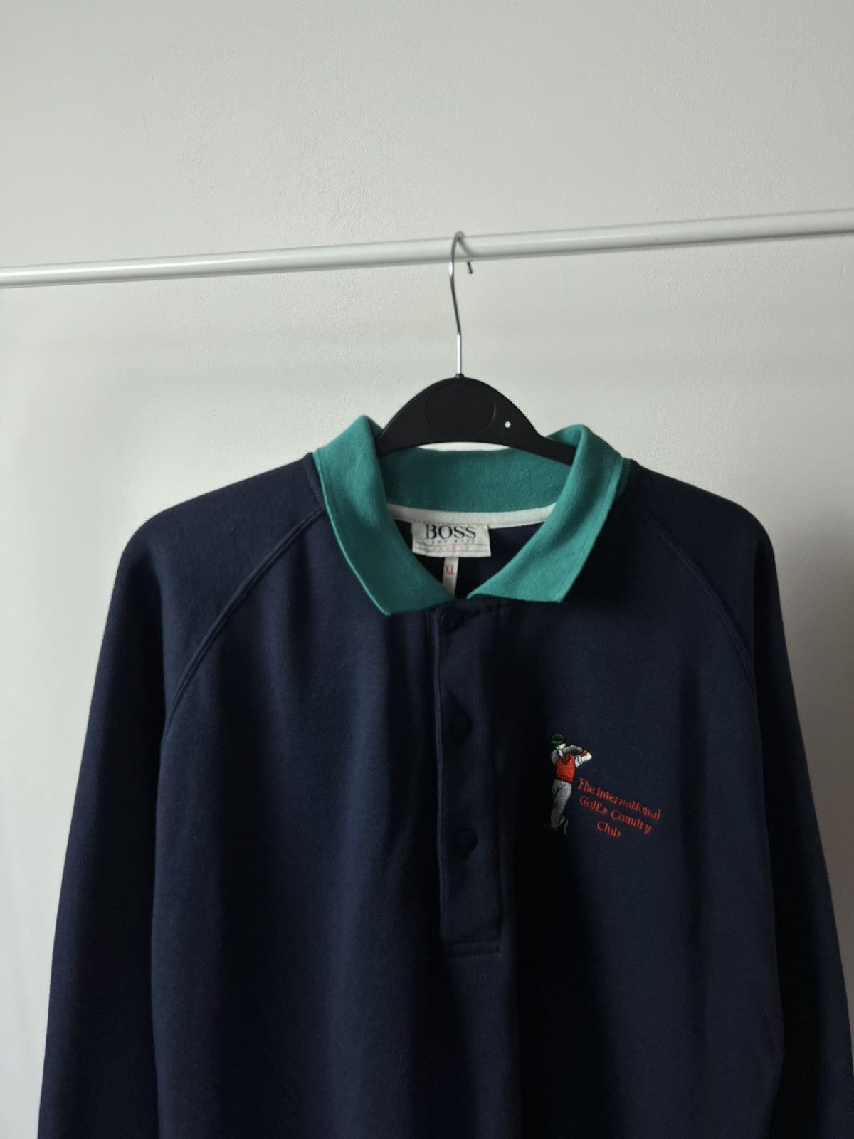 Hugo Boss × Vintage Vintage Hugo Boss Golf Long Sleeve Polo Sweatshirt XL Size US XL / EU 56 / 4 - 6 Thumbnail