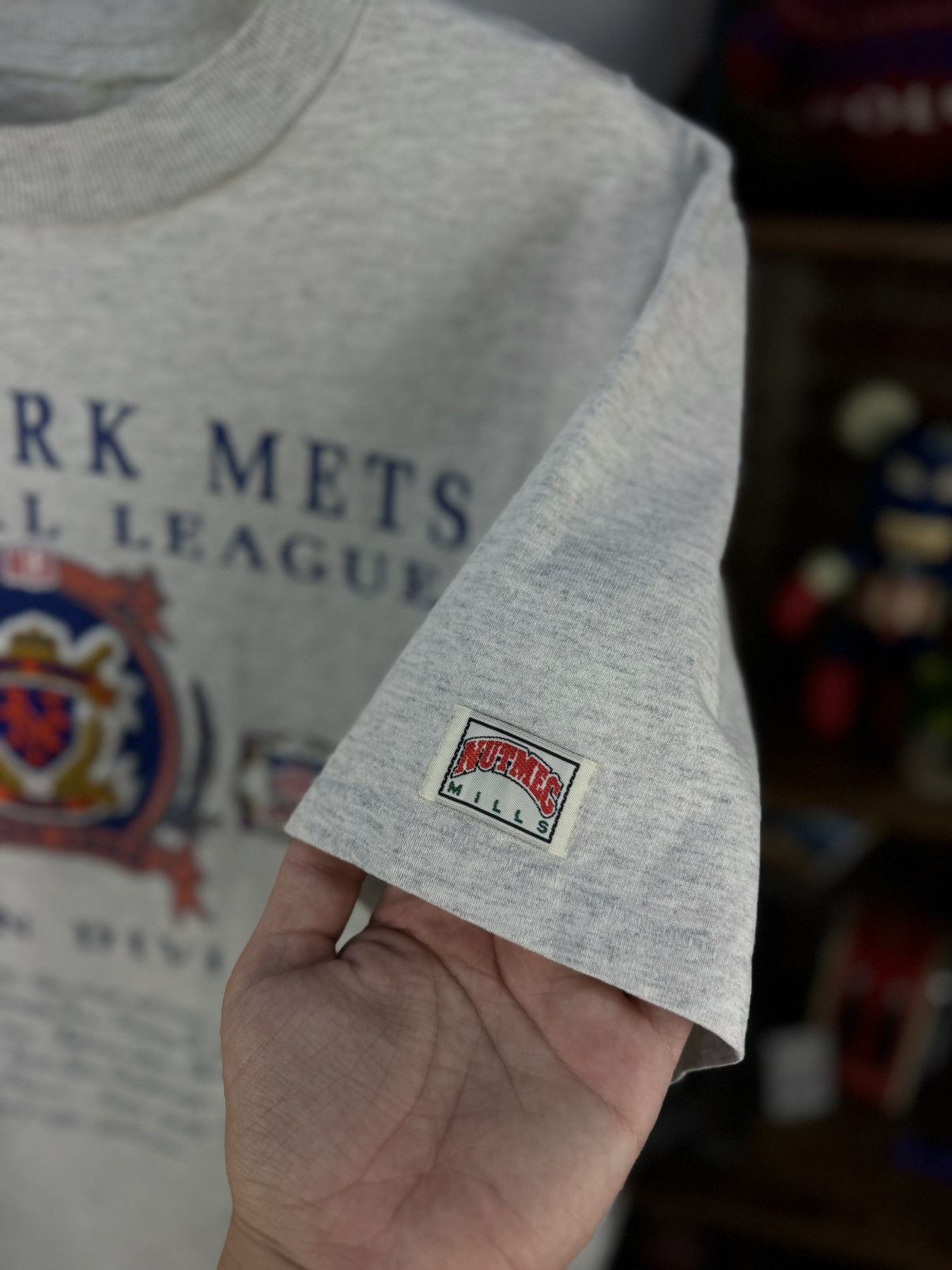 Nutmeg × Vintage NEW YORK METS Nutmeg Mills MLB Made in USA Vintage T-Shirt Size US M / EU 48-50 / 2 - 12 Thumbnail
