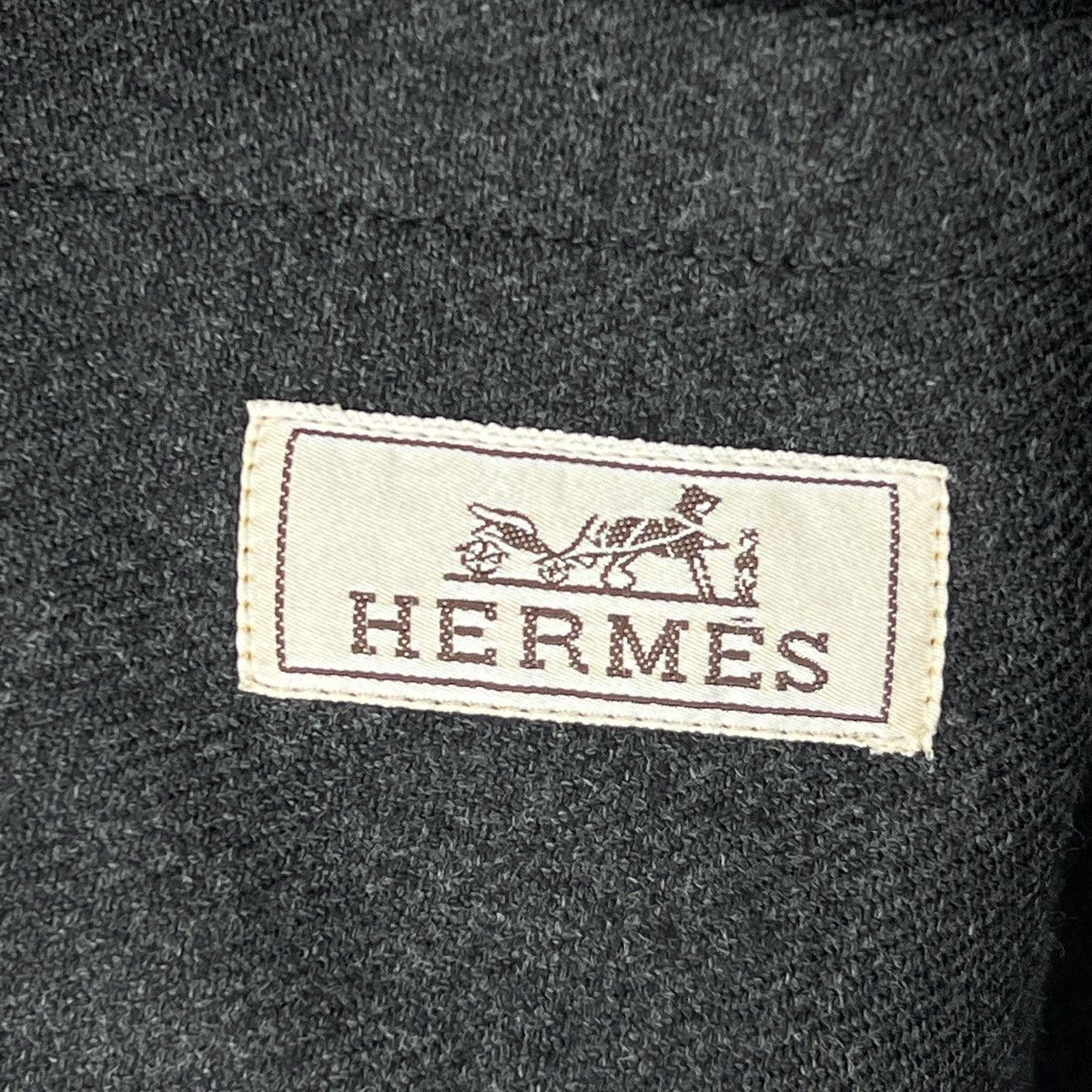 Hermes Hermes Wool Cashmere Blazer Jacket Grey Luxury Classic Suit Size US XL / EU 56 / 4 - 10 Thumbnail