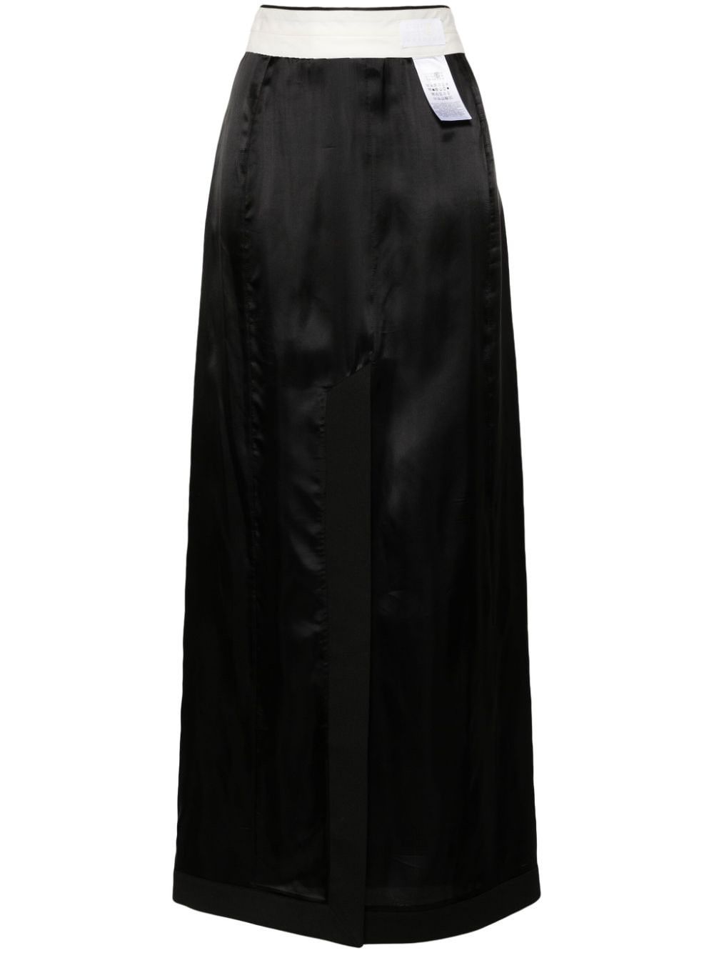 Maison Margiela oc11z0925 Numbers Motif Patch Skirt in Black Size 27" / US 4 / IT 40 - 1 Thumbnail