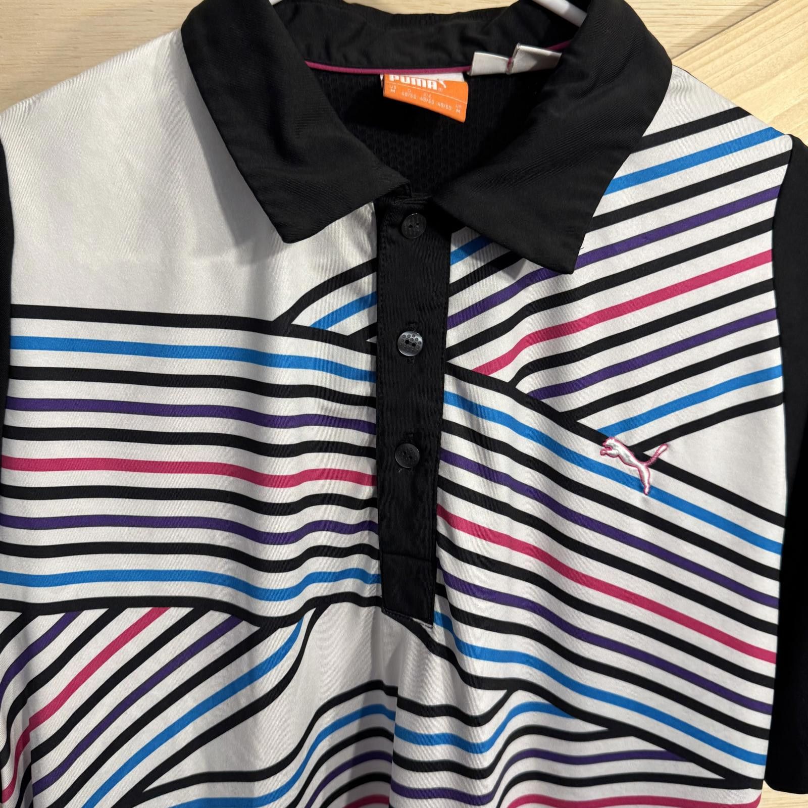 Puma PUMA Duo Swing Golf Polo T-Shirt Men's Medium Multi Colors Size US M / EU 48-50 / 2 - 5 Thumbnail
