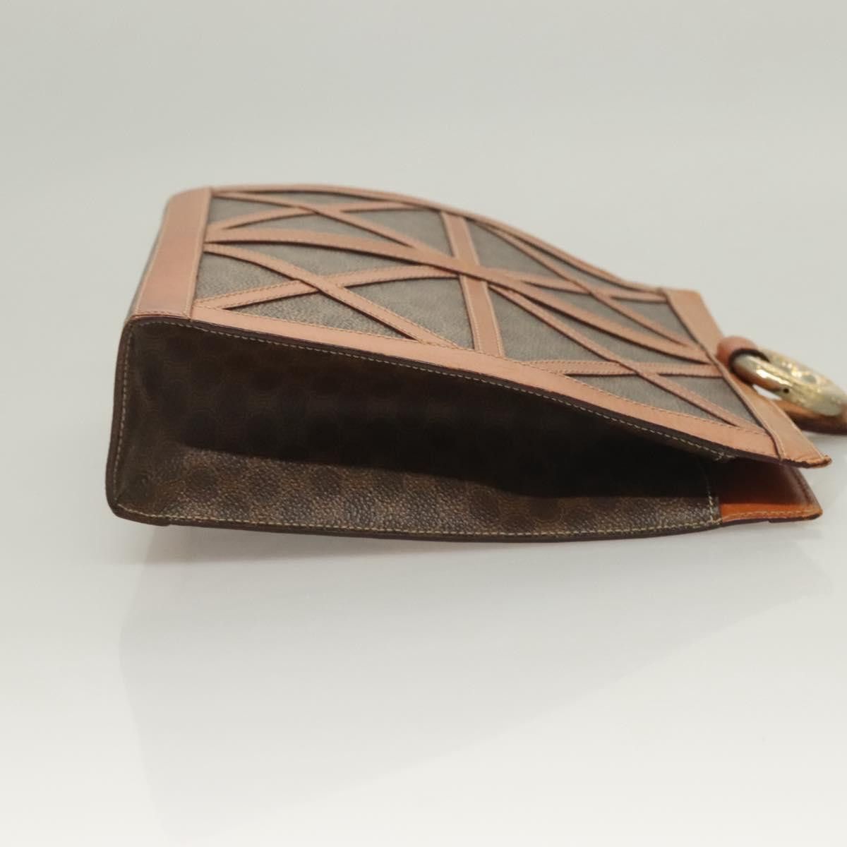 Celine CELINE Macadam Canvas Shoulder Bag Pvc Leather Brown Gold Size ONE SIZE - 4 Thumbnail