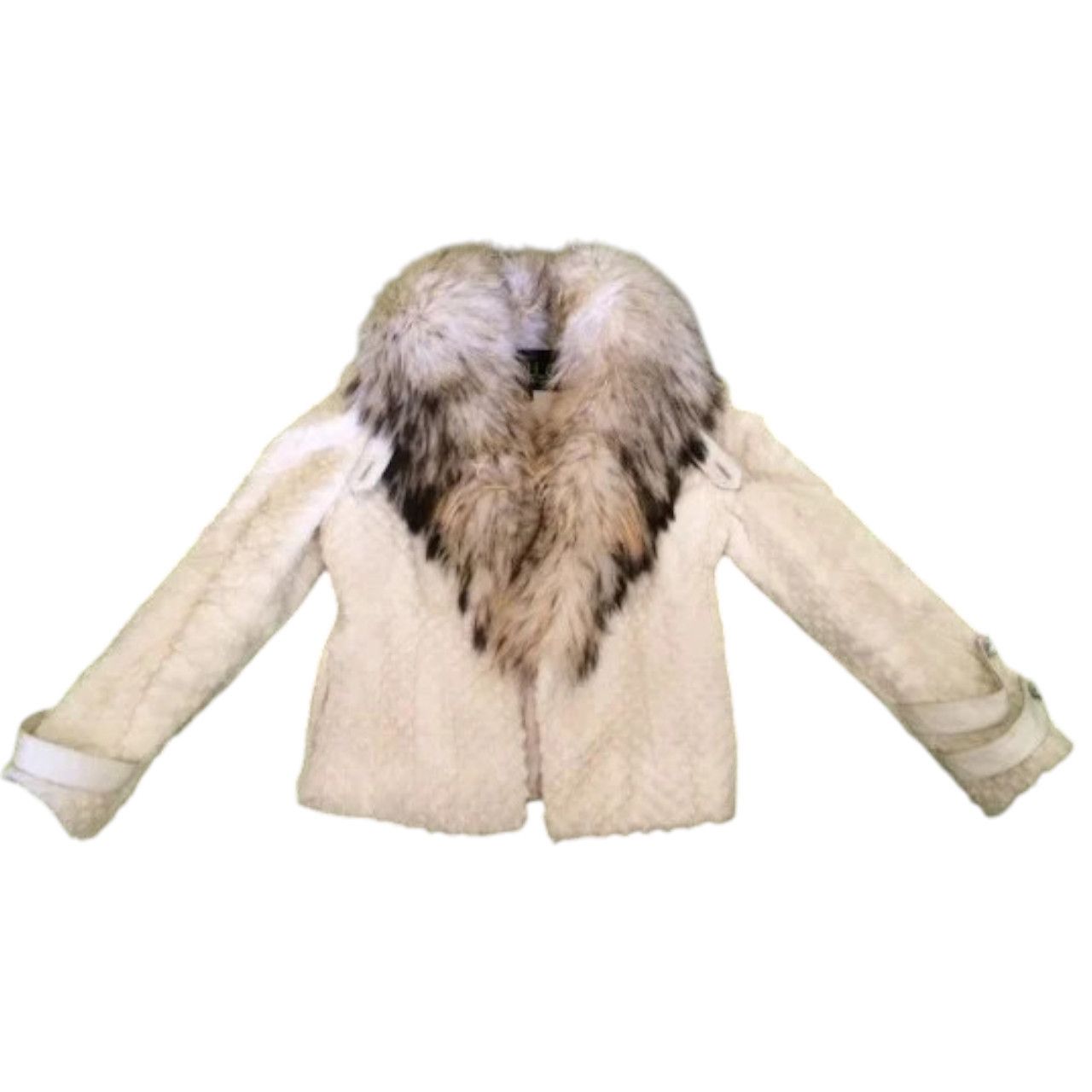 Other Raccoon and rabbit natural fur coat sz S Size S / US 4 / IT 40 - 4 Thumbnail