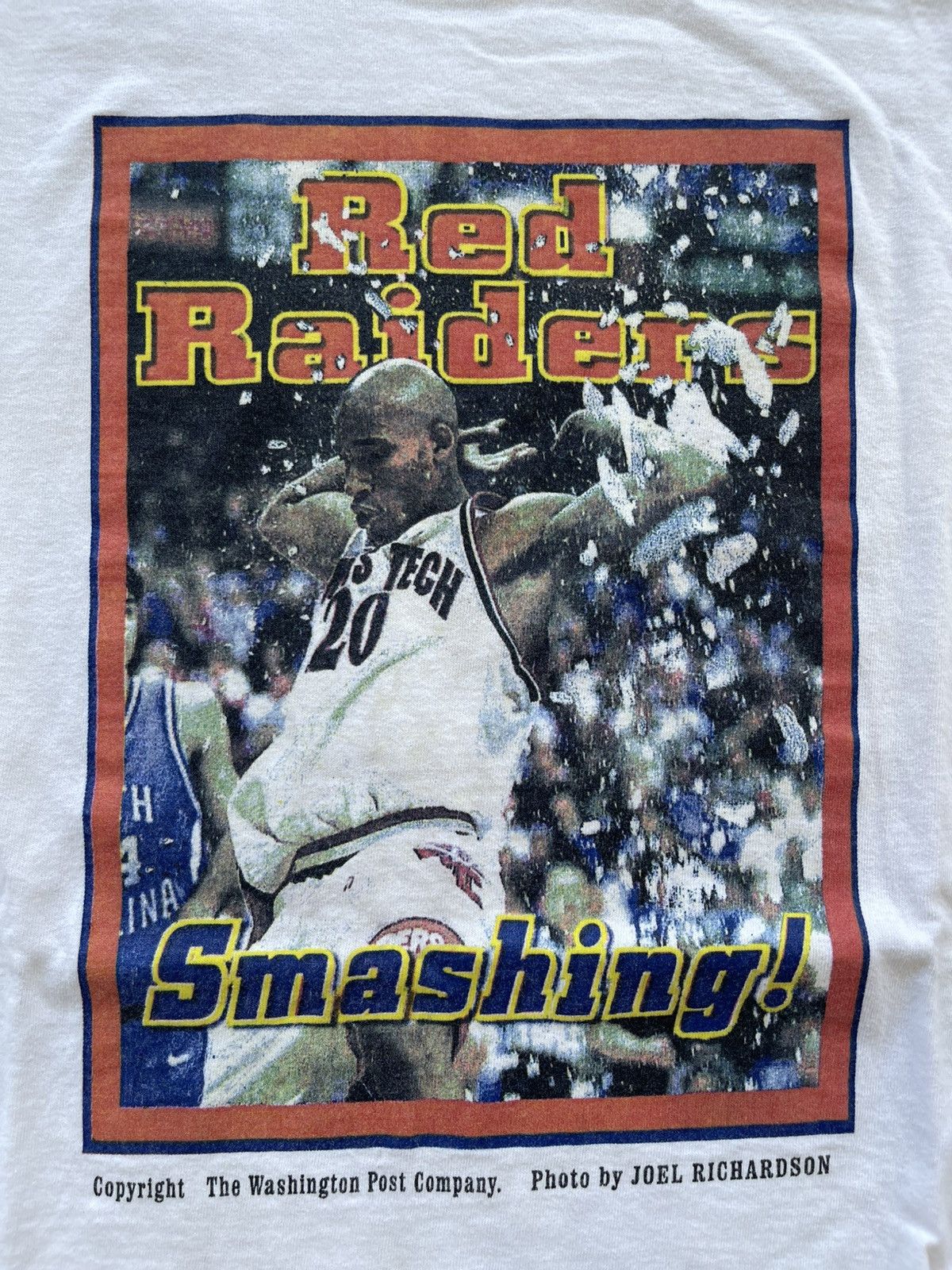 NBA Vintage Red Raiders Smashing Tee Single Stitch L Size US L / EU 52-54 / 3 - 3 Thumbnail