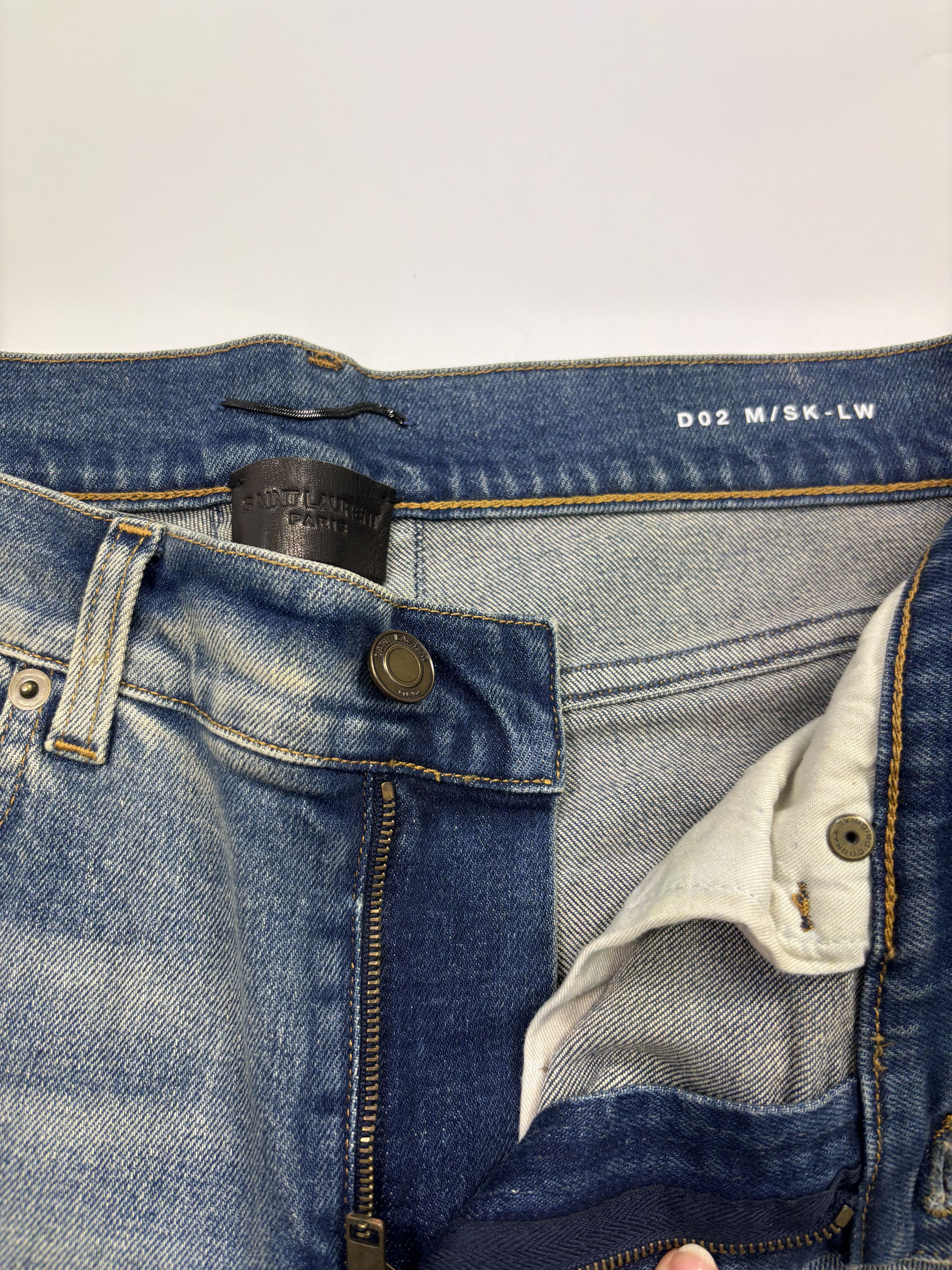 Saint Laurent Paris Saint Laurent Blue Jeans Size US 32 / EU 48 - 2 Thumbnail