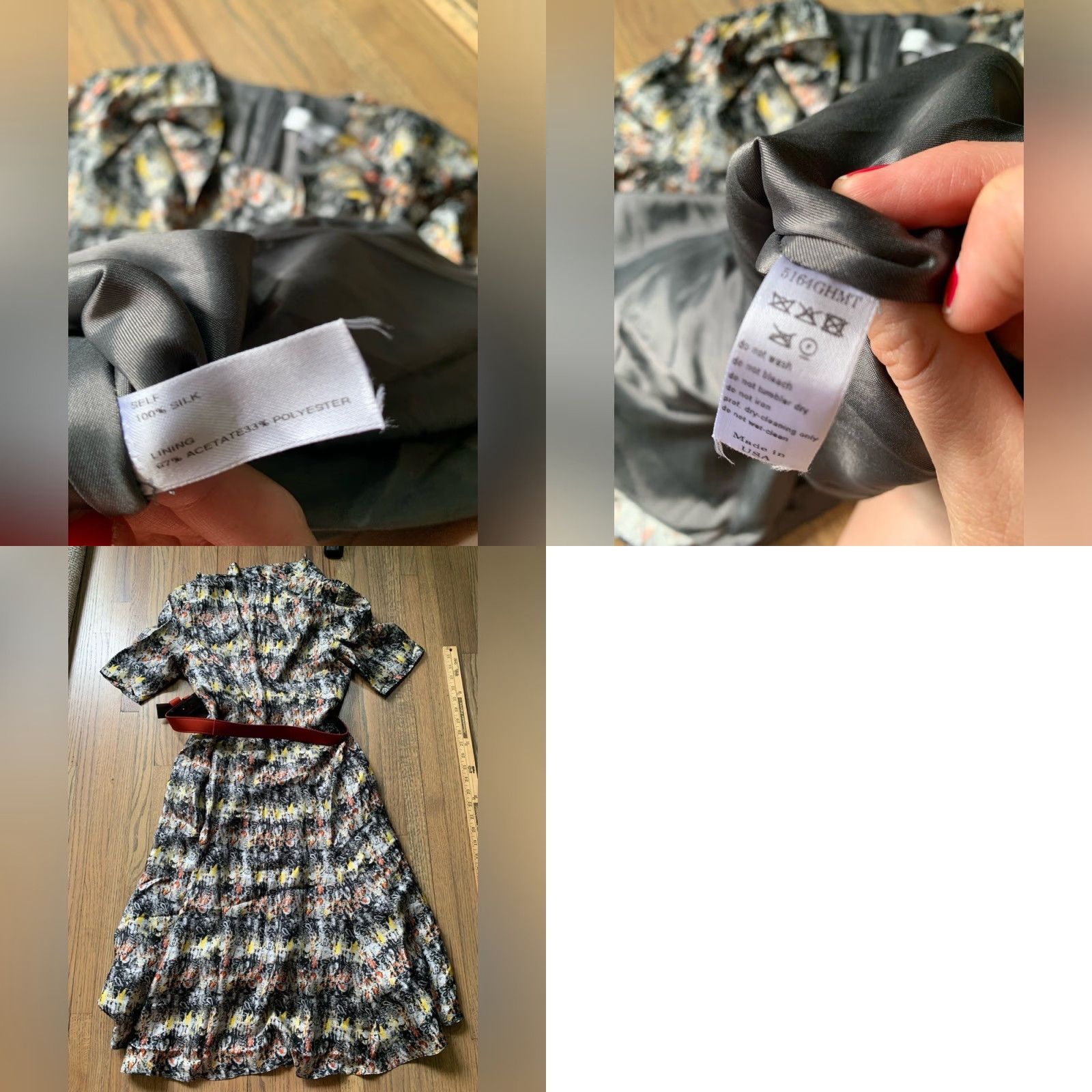 Carolina Herrera Carolina Herrera Dress with Belt, Multicolor, Size 6, Regular, New York, 6 Size M / US 6-8 / IT 42-44 - 8 Thumbnail