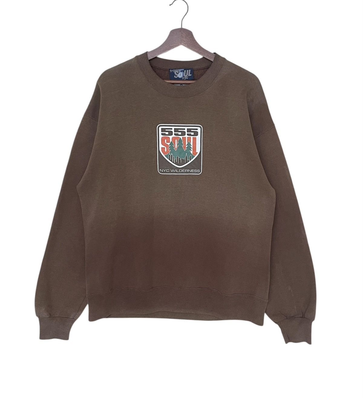 Vintage Vintage Brand Triple 5 Soul Made In Usa Sweatshirt 1990s Size US L / EU 52-54 / 3 - 1 Thumbnail