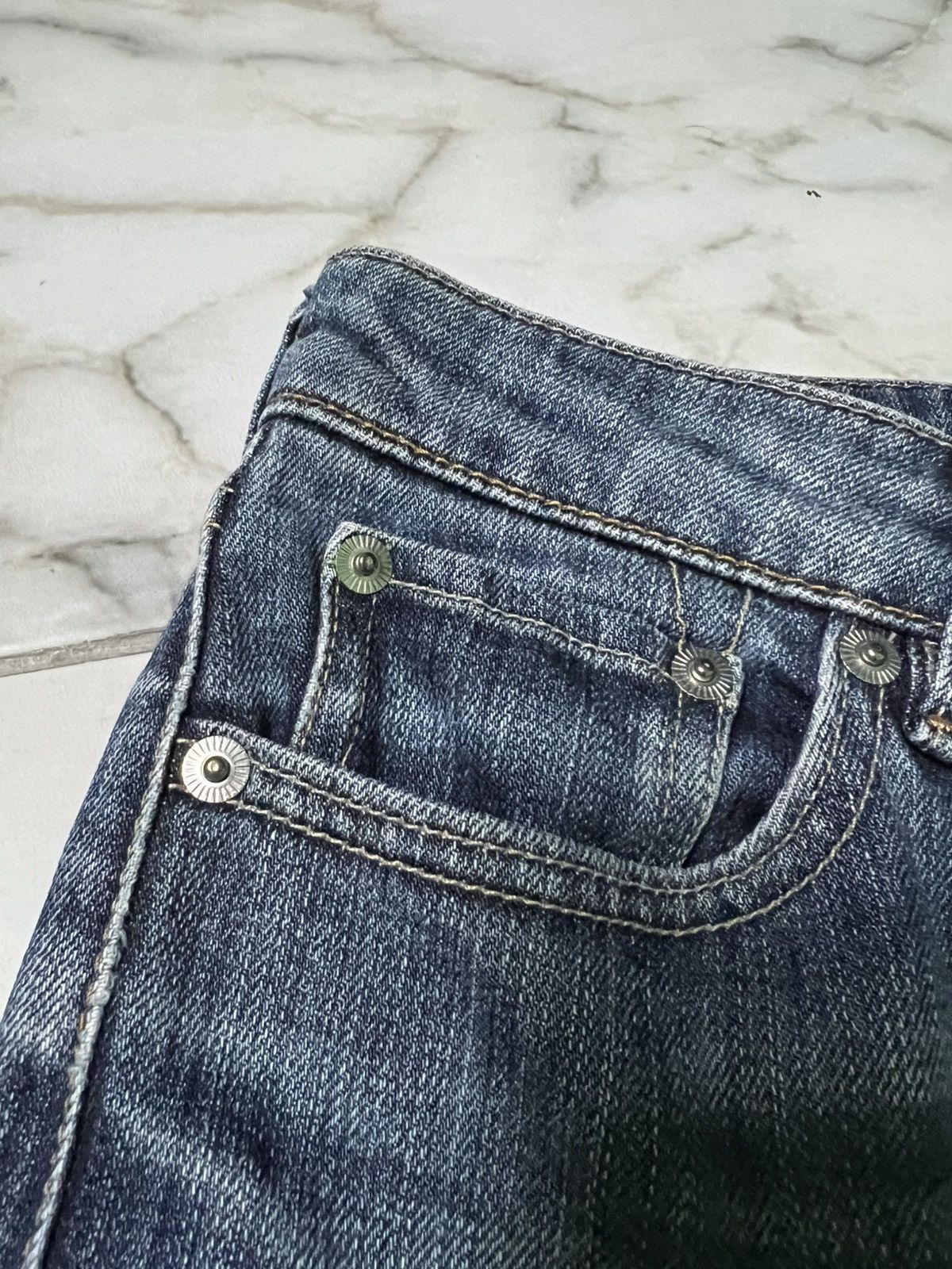 Beauty Beast × If Six Was Nine × Uniqlo 💥Insane 90’s Style Japanese Uniqlo Washed Flare Jean Size US 28 / EU 44 - 9 Thumbnail