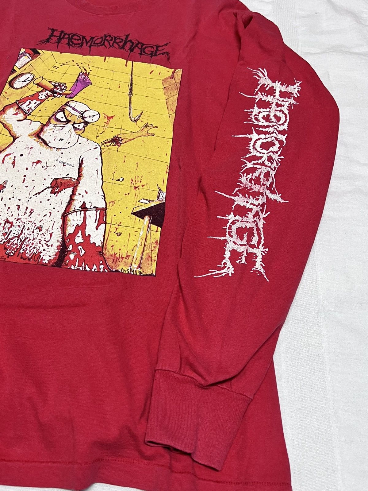 Other 🔥Hot Drops🔥 Vintage 90s Band Haemorrhage Grume T Shirt Size US XL / EU 56 / 4 - 5 Thumbnail