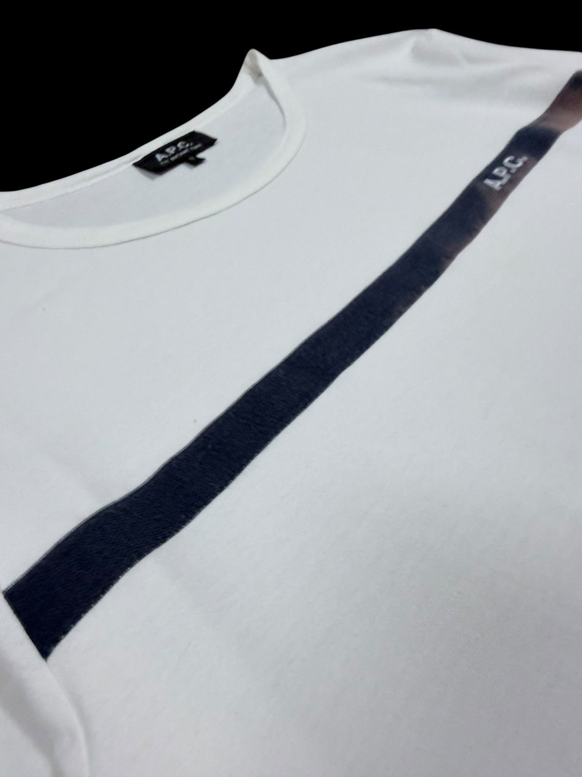 A.P.C. A.P.C Stripe Trim T-Shirt Size US M / EU 48-50 / 2 - 8 Thumbnail