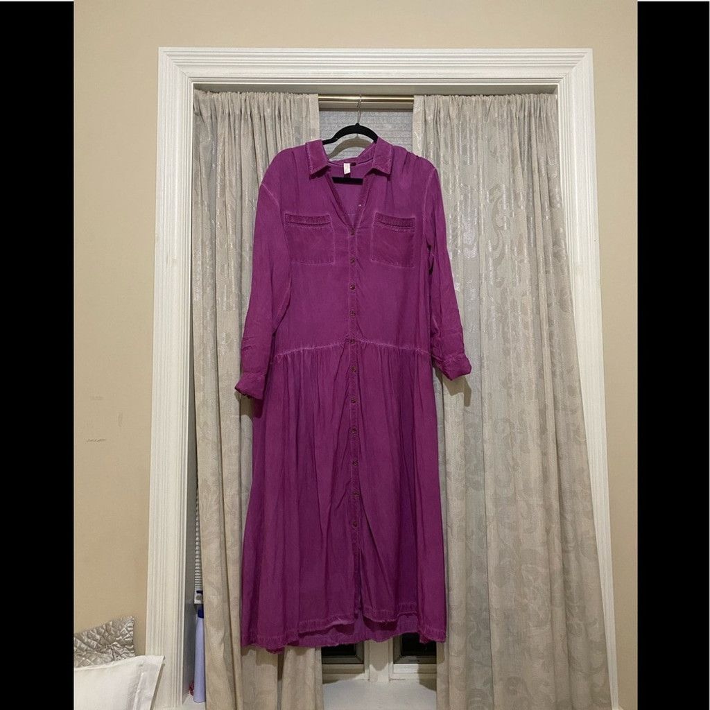 Anthropologie Anthropologie Pilcro and Leather Press Kimberly Maxi Dress Size M / US 6-8 / IT 42-44 - 2 Thumbnail